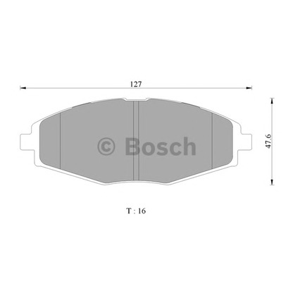 Photo Brake Pad Set, disc brake BOSCH 0986AB3060