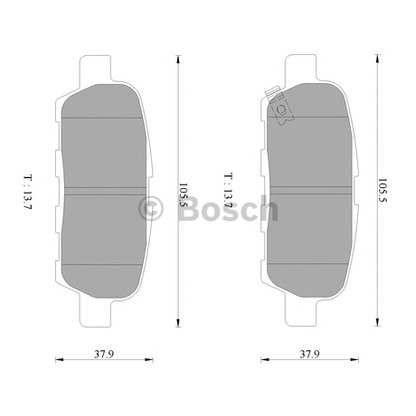 Foto Kit pastiglie freno, Freno a disco BOSCH 0986AB3104