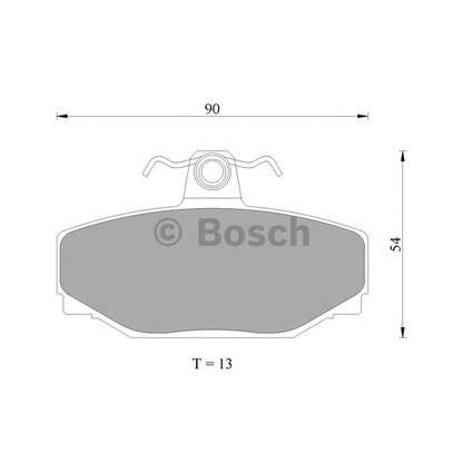 Foto Juego de pastillas de freno BOSCH 0986AB4435