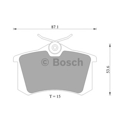 Photo Brake Pad Set, disc brake BOSCH 0986AB4436