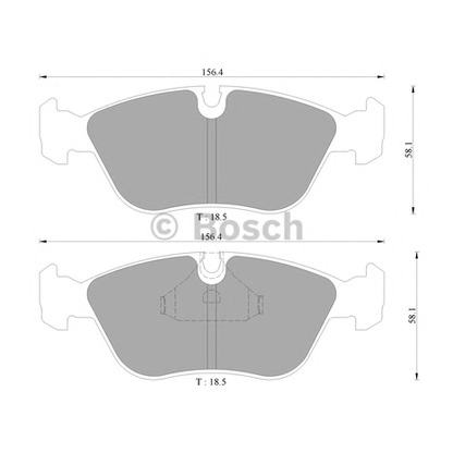 Foto Kit pastiglie freno, Freno a disco BOSCH 0986AB4441