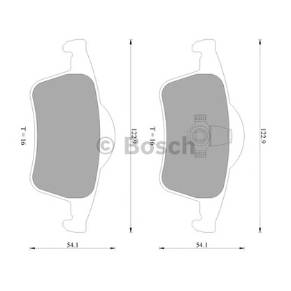 Фото Комплект тормозных колодок, дисковый тормоз BOSCH 0986AB4565