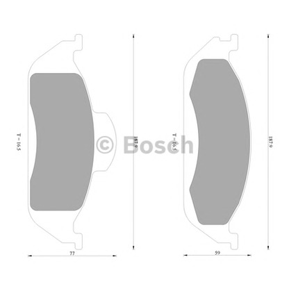 Photo Brake Pad Set, disc brake BOSCH 0986AB4631