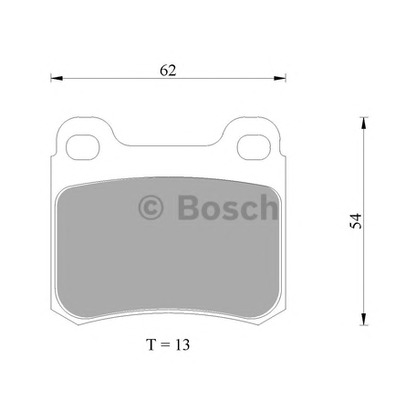 Фото Комплект тормозных колодок, дисковый тормоз BOSCH 0986AB4975