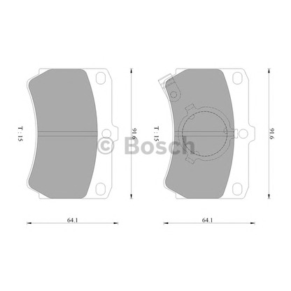 Foto Juego de pastillas de freno BOSCH 0986AB9006