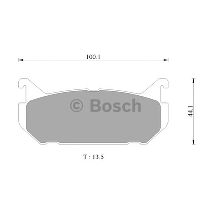 Photo Kit de plaquettes de frein, frein à disque BOSCH 0986AB9060