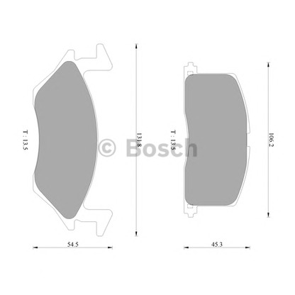 Photo Brake Pad Set, disc brake BOSCH 0986AB9269