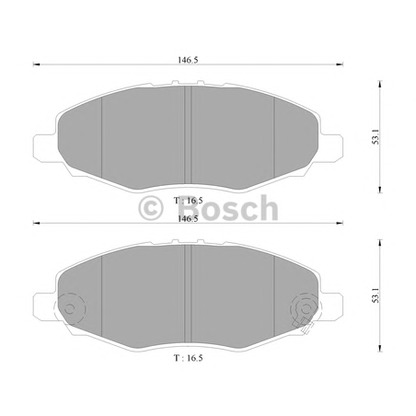 Foto Juego de pastillas de freno BOSCH 0986AB9343