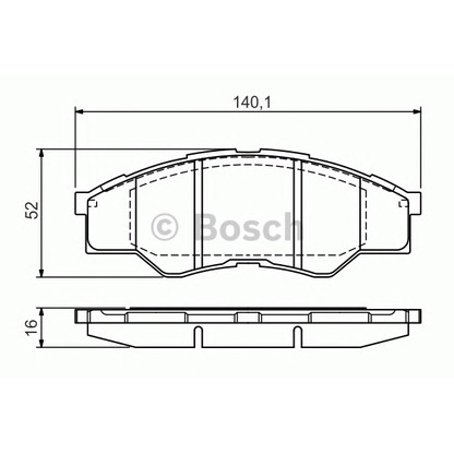 Foto Kit pastiglie freno, Freno a disco BOSCH 0986TB3173