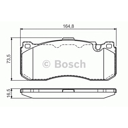 Photo Brake Pad Set, disc brake BOSCH 0986TB3181