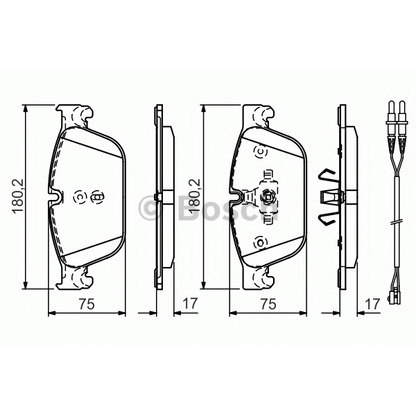 Foto Kit pastiglie freno, Freno a disco BOSCH 0986TB3183