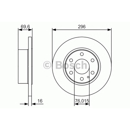 Zdjęcie Tarcza hamulcowa BOSCH 0986479A51