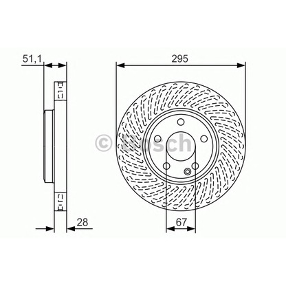 Foto Disco de freno BOSCH 0986479A58