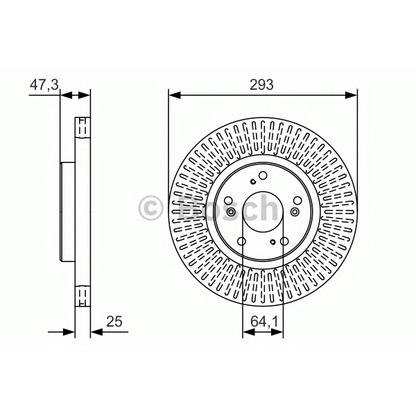 Фото Тормозной диск BOSCH 0986479B02