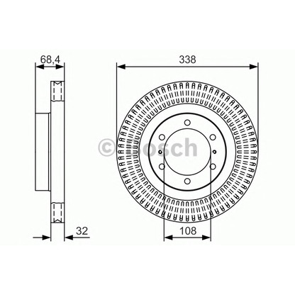 Foto Disco de freno BOSCH 0986479T09