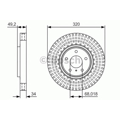 Foto Disco  freno BOSCH 0986479T32