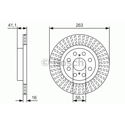 Foto Disco de freno BOSCH 0986479T57