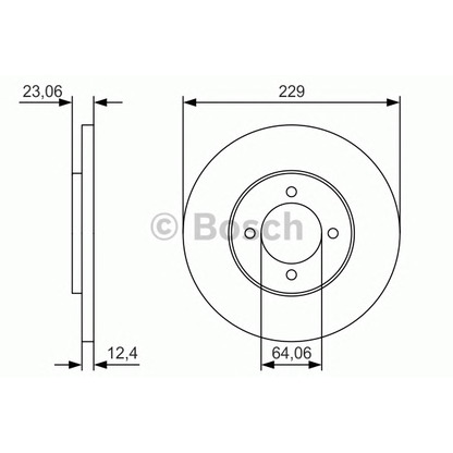 Photo Disque de frein BOSCH 0986479T67