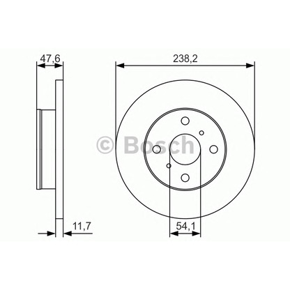 Photo Brake Disc BOSCH 0986479T68