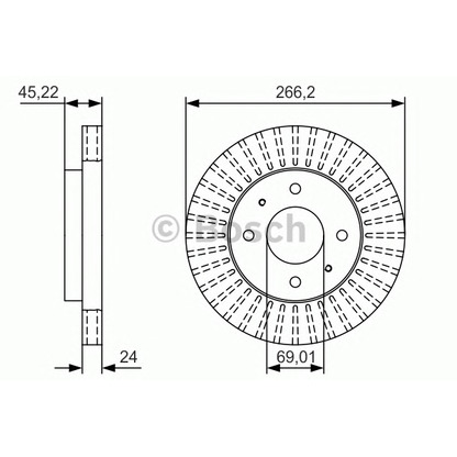 Photo Brake Disc BOSCH 0986479T75