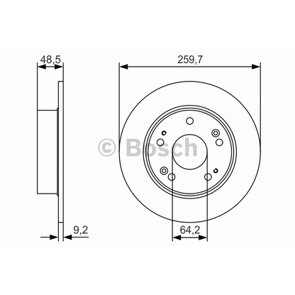 Foto Disco de freno BOSCH 0986479T81