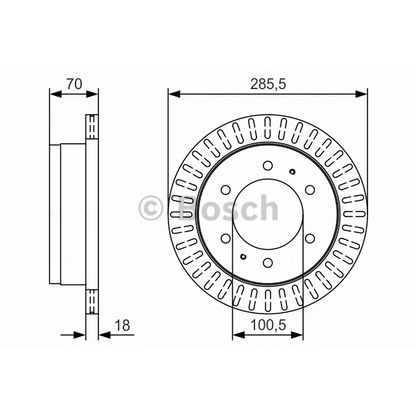 Photo Brake Disc BOSCH 0986479T91