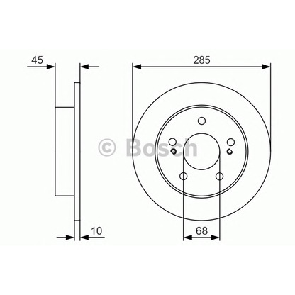 Foto Disco de freno BOSCH 0986479U57