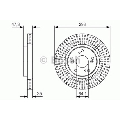 Foto Disco de freno BOSCH 0986479U63