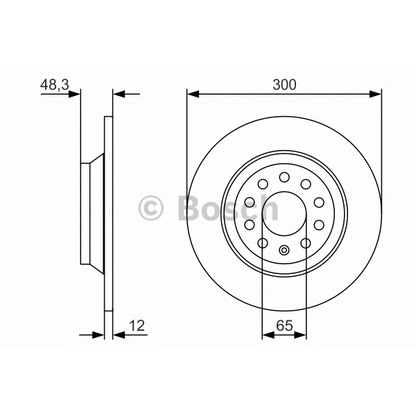 Photo Brake Disc BOSCH 0986479V01