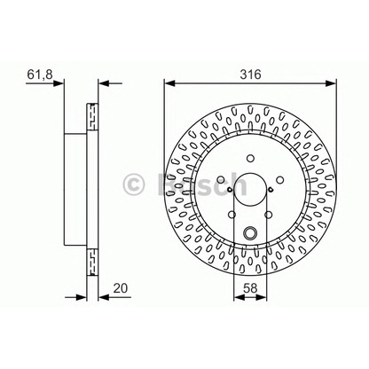 Zdjęcie Tarcza hamulcowa BOSCH 0986479V05