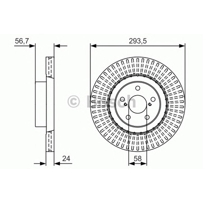 Foto Disco  freno BOSCH 0986479V06