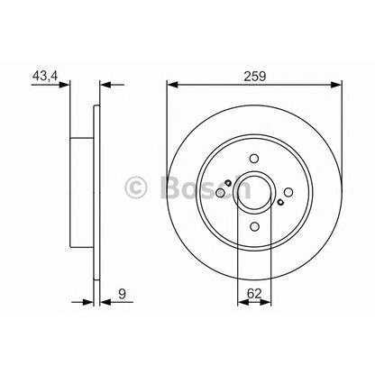 Photo Brake Disc BOSCH 0986479V07