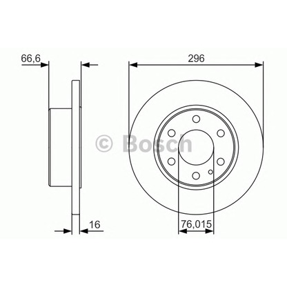 Foto Disco de freno BOSCH 0986479V17