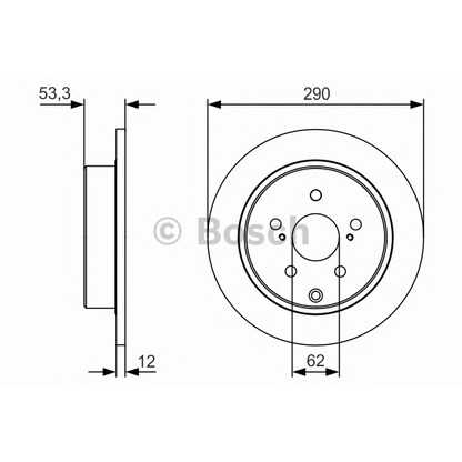 Фото Тормозной диск BOSCH 0986479V25