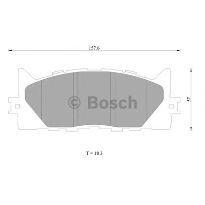 Foto Juego de pastillas de freno BOSCH 0986AB1176