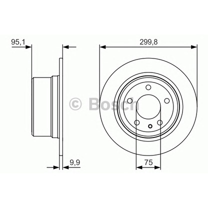 Фото Тормозной диск BOSCH 0986479V37