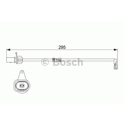 Фото Сигнализатор, износ тормозных колодок BOSCH 1987474508