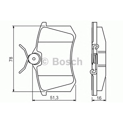 Фото Комплект тормозных колодок, дисковый тормоз BOSCH 0986495231