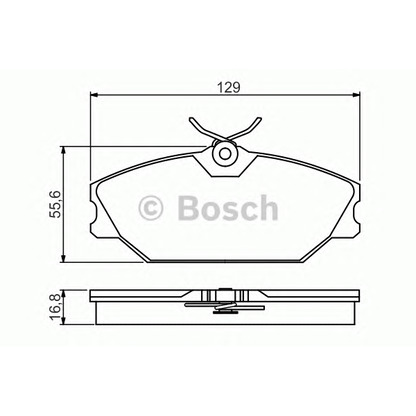 Photo Brake Pad Set, disc brake BOSCH 0986495262