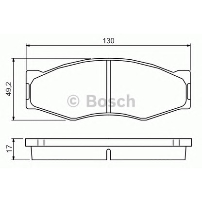 Фото Комплект тормозных колодок, дисковый тормоз BOSCH 0986494565