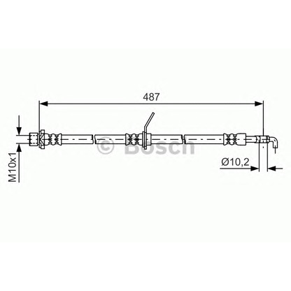 Photo Brake Hose BOSCH 1987481633