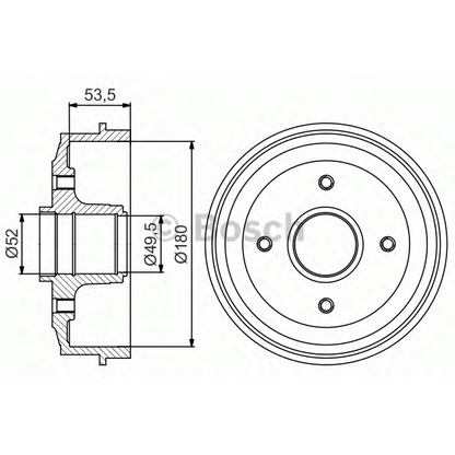 Foto Bremstrommel BOSCH 0986477153