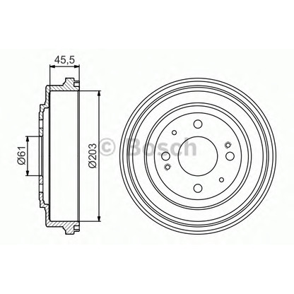 Photo Tambour de frein BOSCH 0986477166