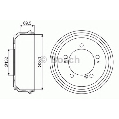 Foto Tamburo freno BOSCH 0986477169