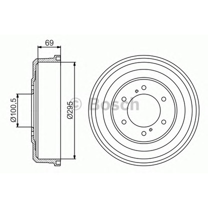 Photo Brake Drum BOSCH 0986477177