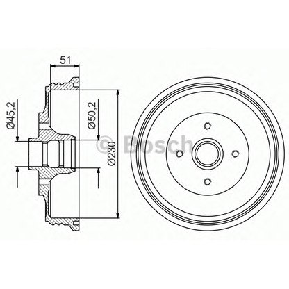 Photo Brake Drum BOSCH 0986477178