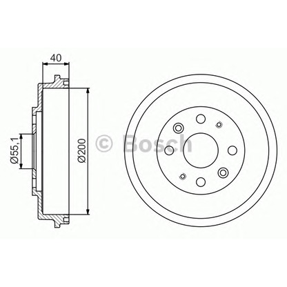 Foto Bremstrommel BOSCH 0986477191