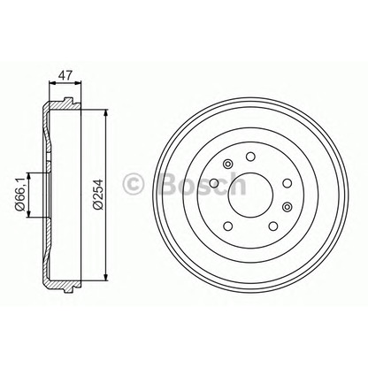 Foto Bremstrommel BOSCH 0986477193