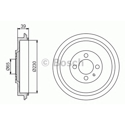 Фото Тормозной барабан BOSCH 0986477194