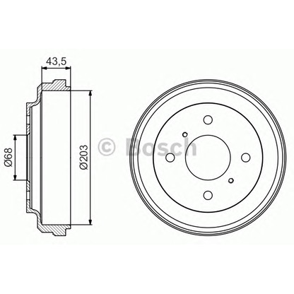 Foto Bremstrommel BOSCH 0986477198